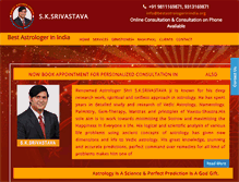 Tablet Screenshot of bestastrologerinindia.org